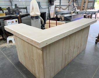 Unfinished Smooth Kitchen L Shape Small - Indoor Home Bar