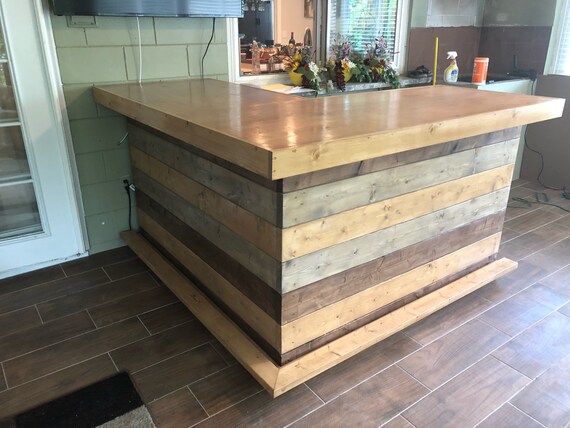 The Rocky Top 6 X 6 Rustic Finished Barnwood Look Or Pallet Etsy