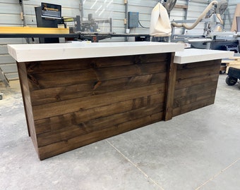 Coffee Shop Large Sales Counter - with 4' ADA drop