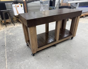 Mobile Buffet Table for Covered Patios