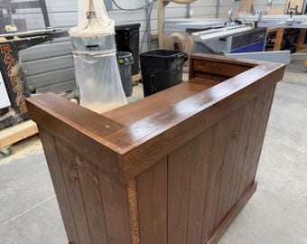 Mobile Hostess Stand with 3 shelves
