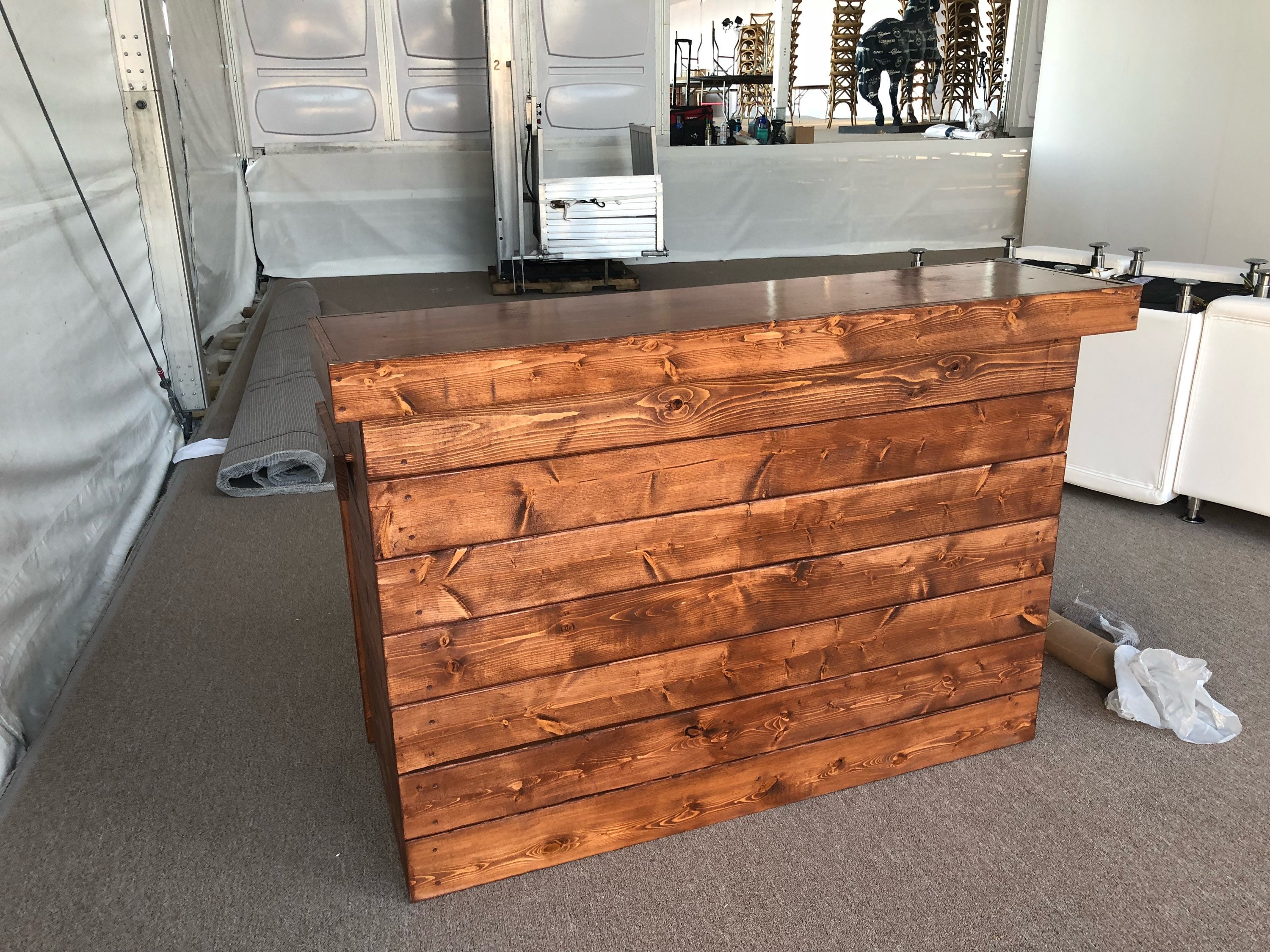 Custom Canyon Reception Desk 7 Foot Pallet Style Or Barn Wood