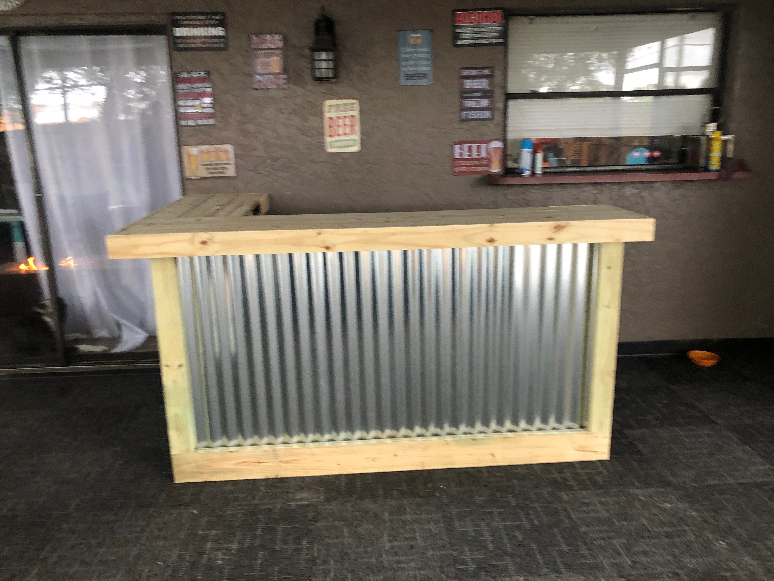 La cocina de metal 7 ' x 4.5' 2 nivel L-estilo | Etsy