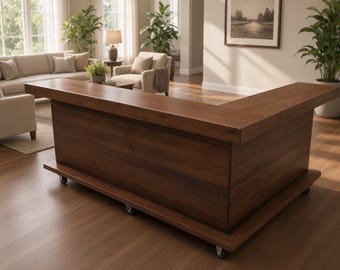 Collin L Shape Medium Indoor Home Bar
