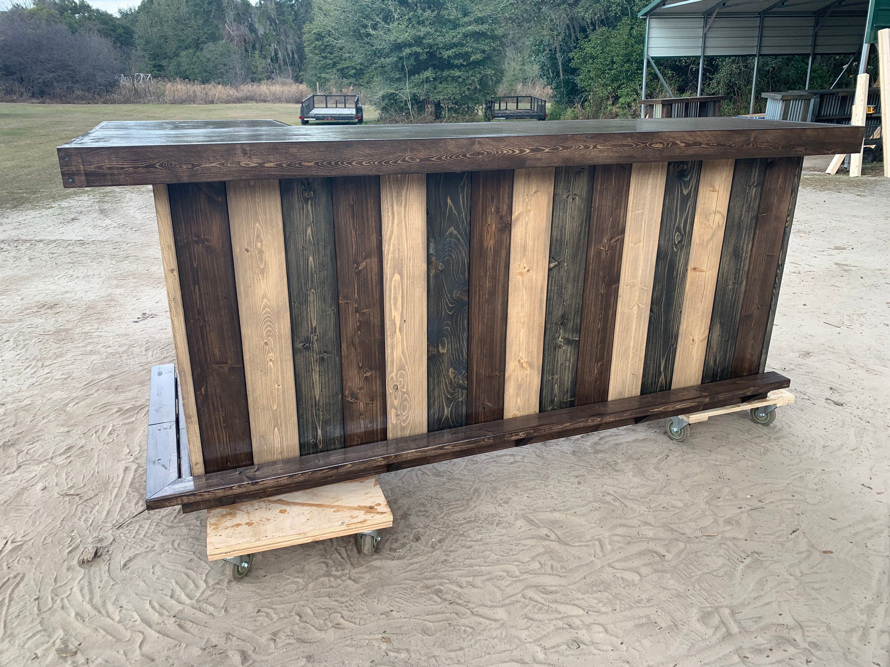 Bar, 6'5L x 27W x 41H Pallet Wood Rentals