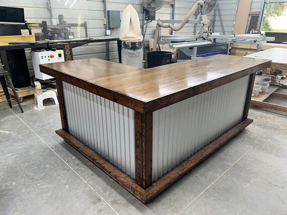 wood and metal bar