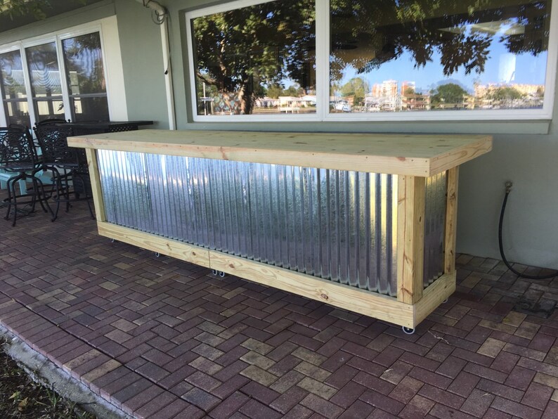The Outdoor Shiny Bar 12 Corrugated Metal Rustic Image 0