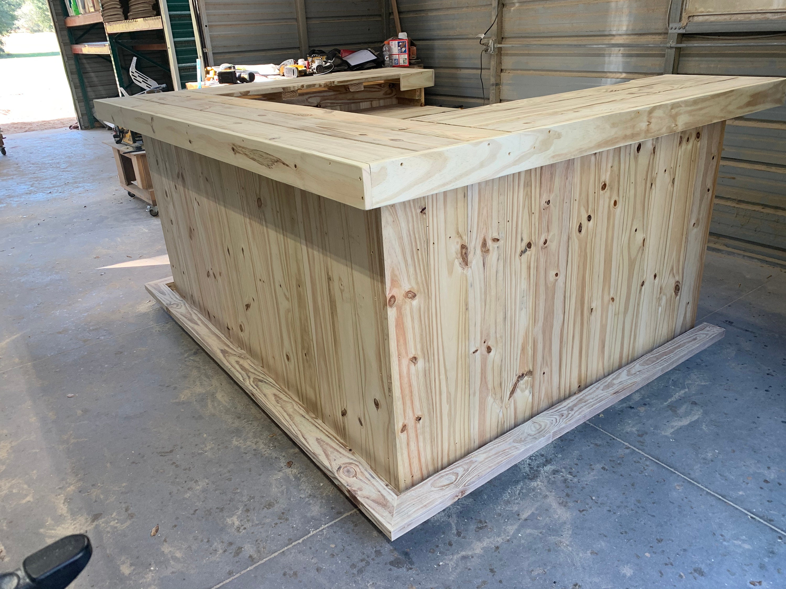 How to Build a Barn Wood Bar