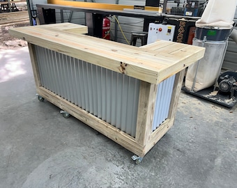 Metal Thomas U Shape Outdoor Home Bar
