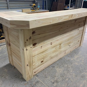 Thomas L Wood - Rustic 2-level pressure treated bar