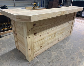 Thomas L Wood - Rustic 2-level pressure treated bar