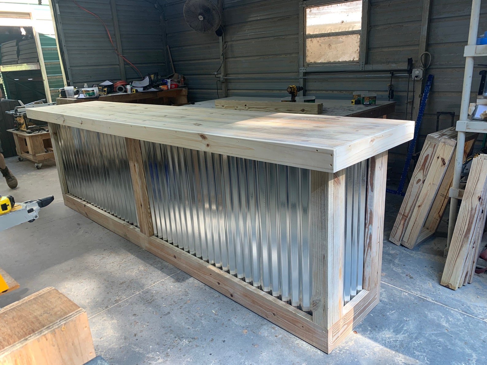 Straight Top Metal Large Outdoor Rustic Style Real Pressure Etsy