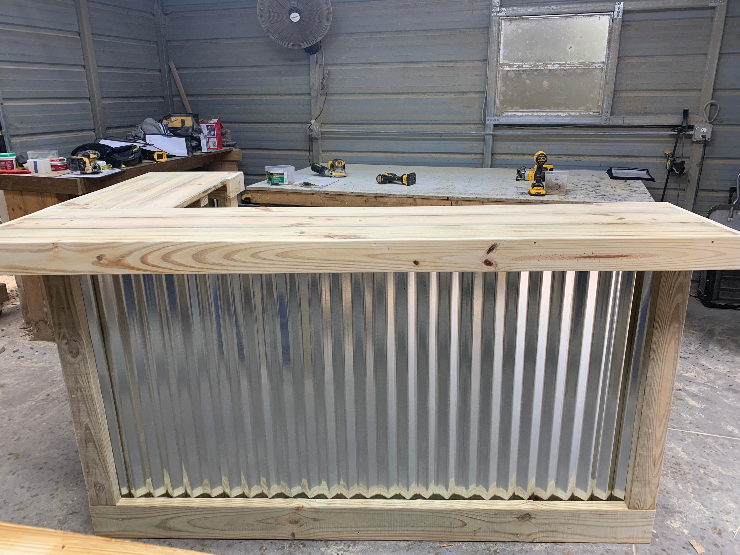 La cocina de metal 7 ' x 4.5' 2 nivel L-estilo | Etsy