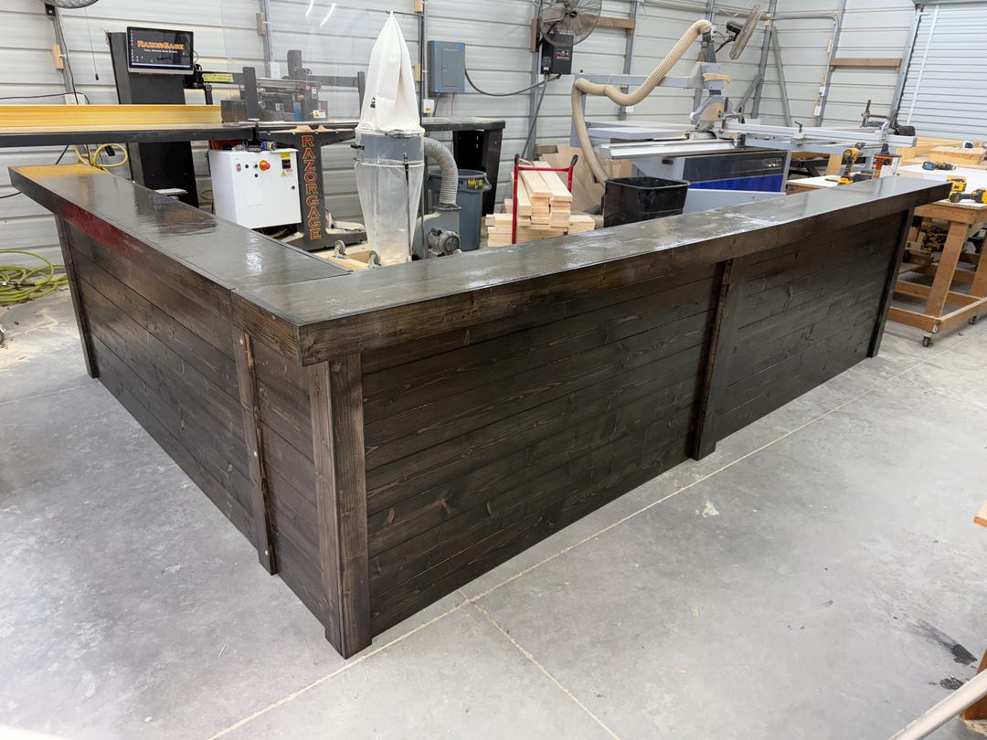 Large Horizontal Smooth Top L Shape 2 Level Sales Counter - Etsy