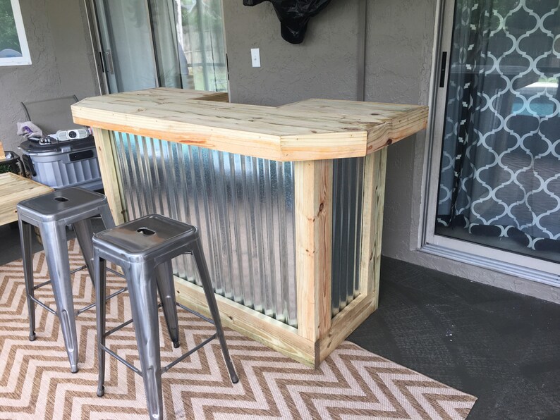 The Metal Foo Bar 6 Rustic Corrugated And Treated Image 0