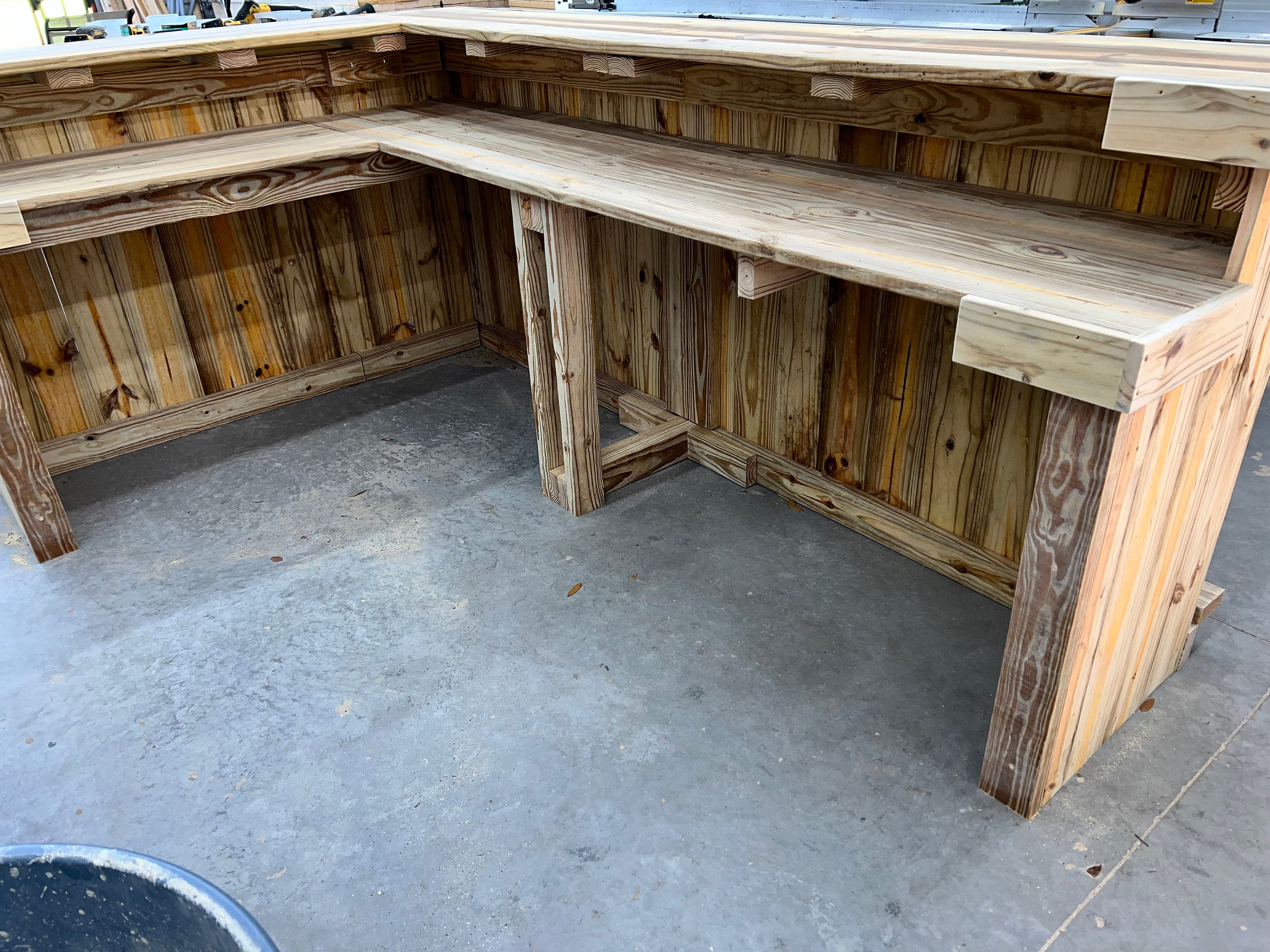 L shaped patio bar sale