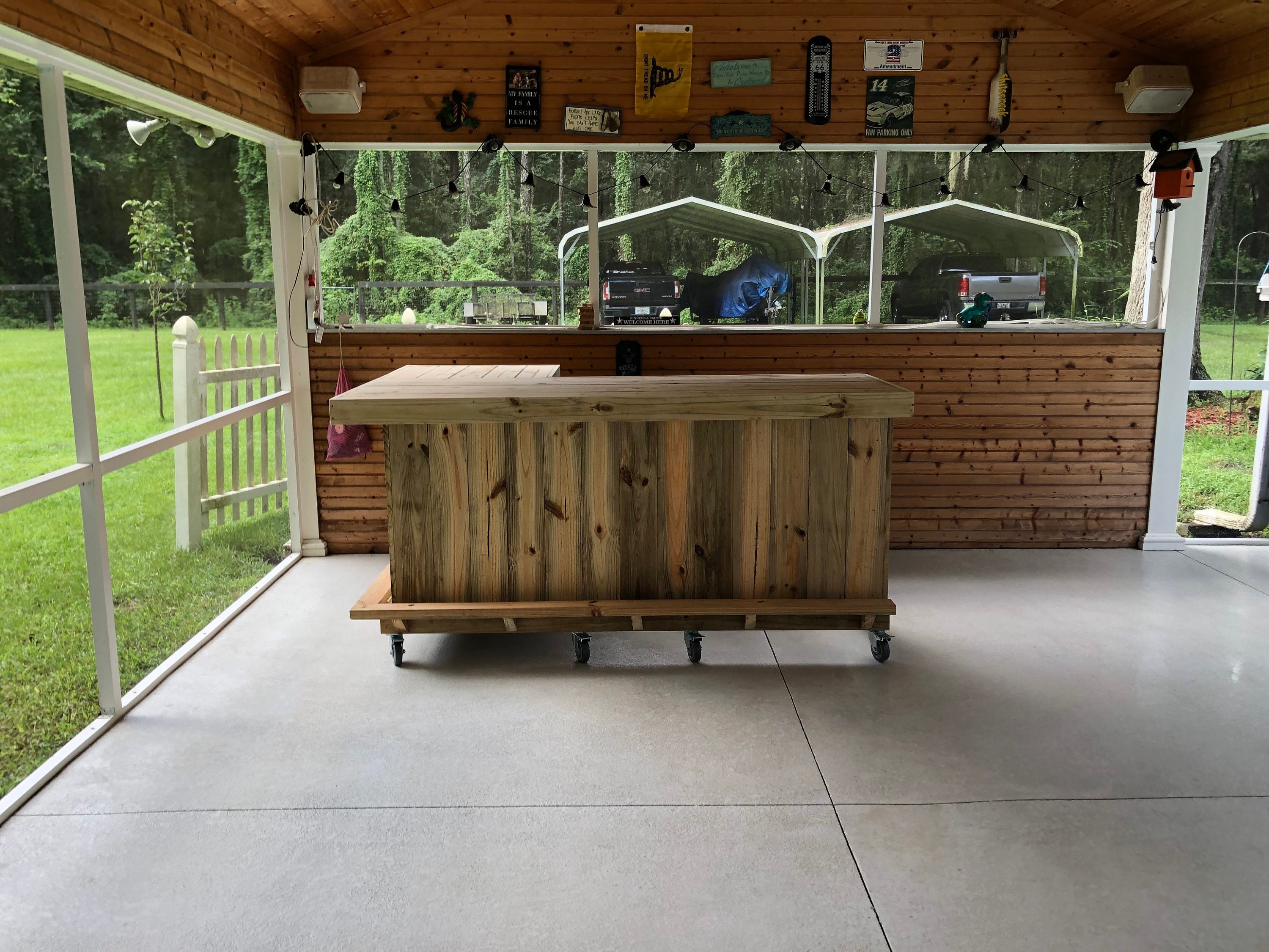 Custom The Original L 7 X 4 5 L Shaped Rustic Treated Wood