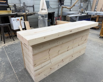 Unfinished Horizon Wide Top Buffet Home Bar