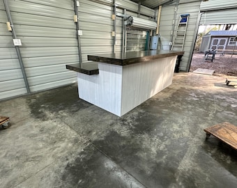 Roy Medium Sales Counter - L Shape with ADA drop