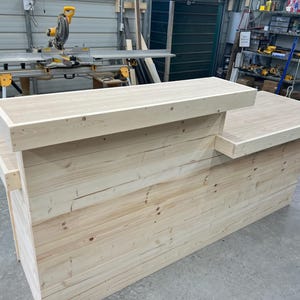Lavonne Sales Counter - Unfinished with Privacy Tower & ADA drop