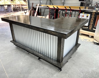 Metal Original L Shape Small Indoor Home Bar