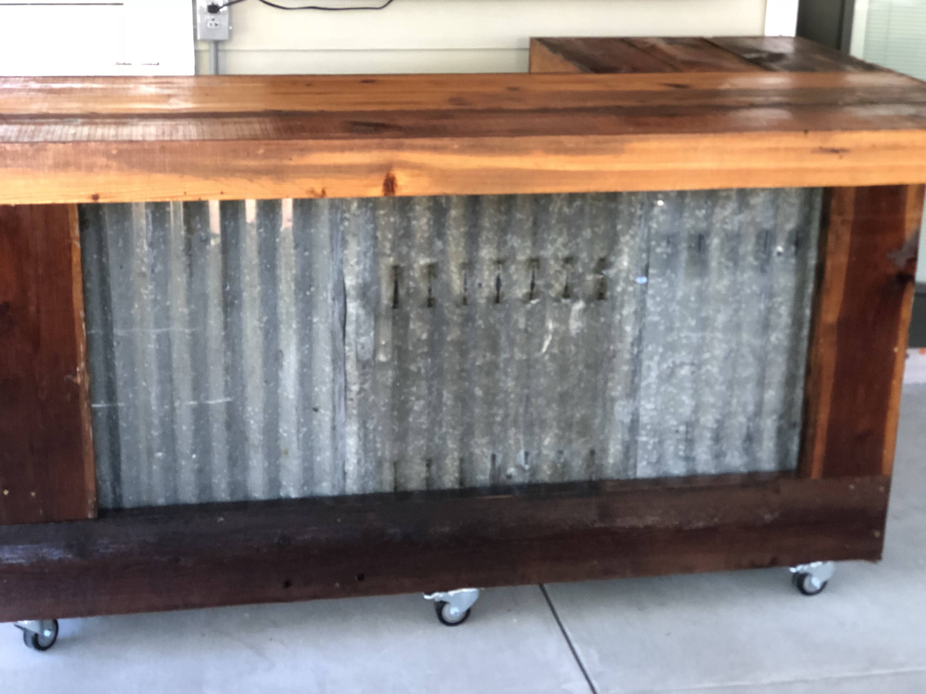 The Rough and Rustic L shaped Bar 7' x 4' L shaped Etsy