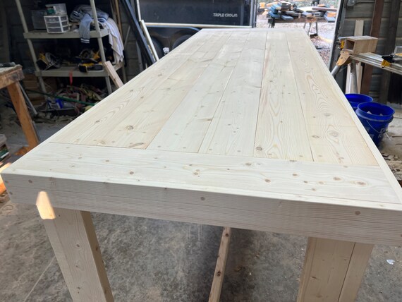 Unfinished bar height deals table