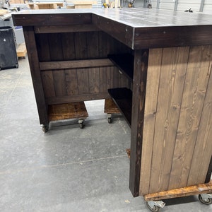 Deluxe Original L Shape Covered Patio Home Bar - Etsy