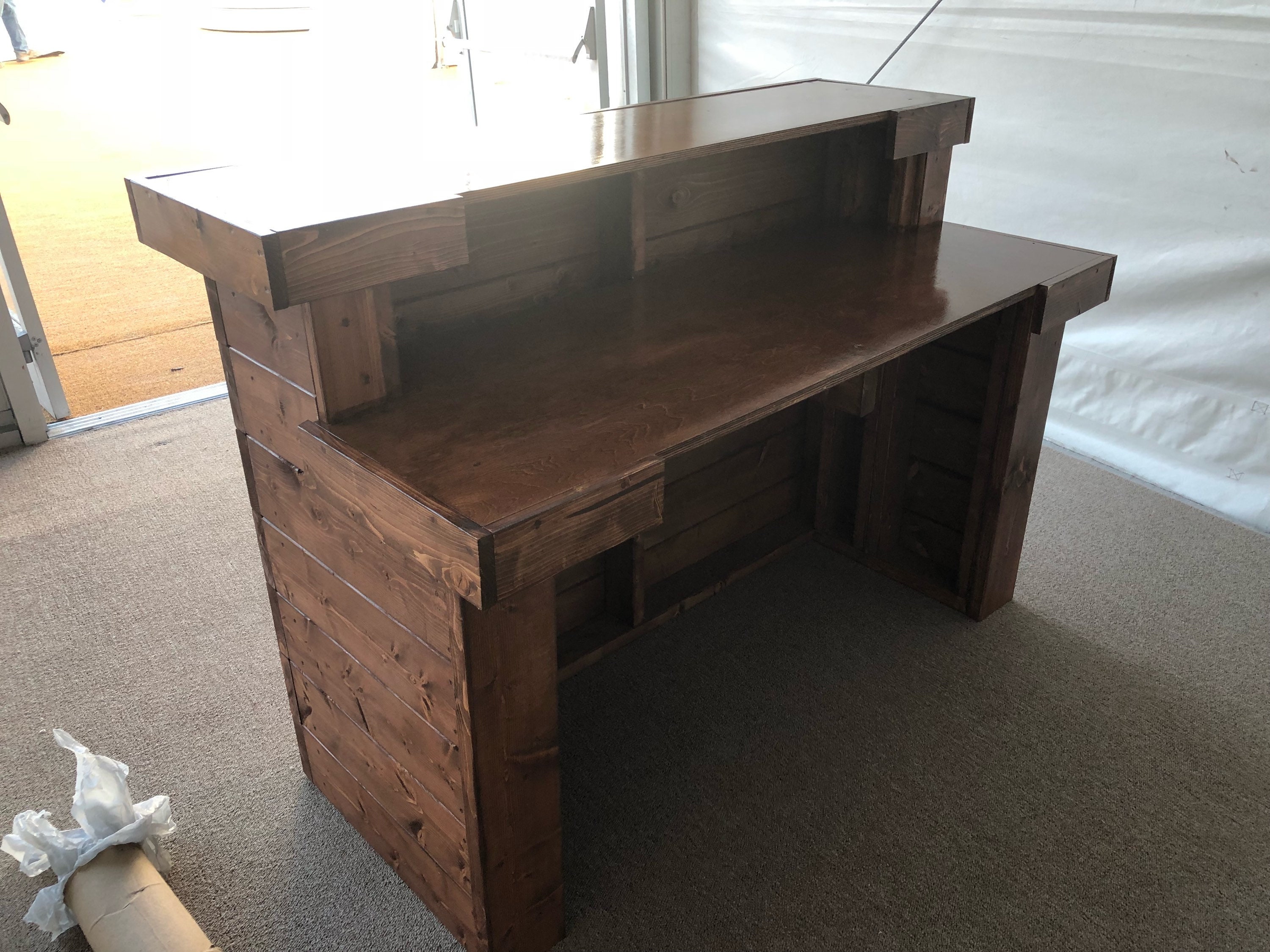 Custom Canyon Reception Desk 7 Foot Pallet Style Or Barn Wood