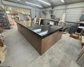 The Providence Large Sales Counter - L Shape with ADA drop