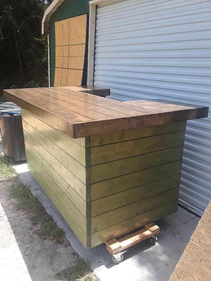 The Horizontal Olive And Espresso 4 X 7 X 4handmade Wood Outdoor