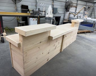 Twin Peaks Large Sales Counter Unfinished - Privacy towers & ADA drop