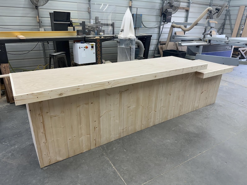 Fairview Large Sales Counter - Unfinished With ADA Drop - Etsy