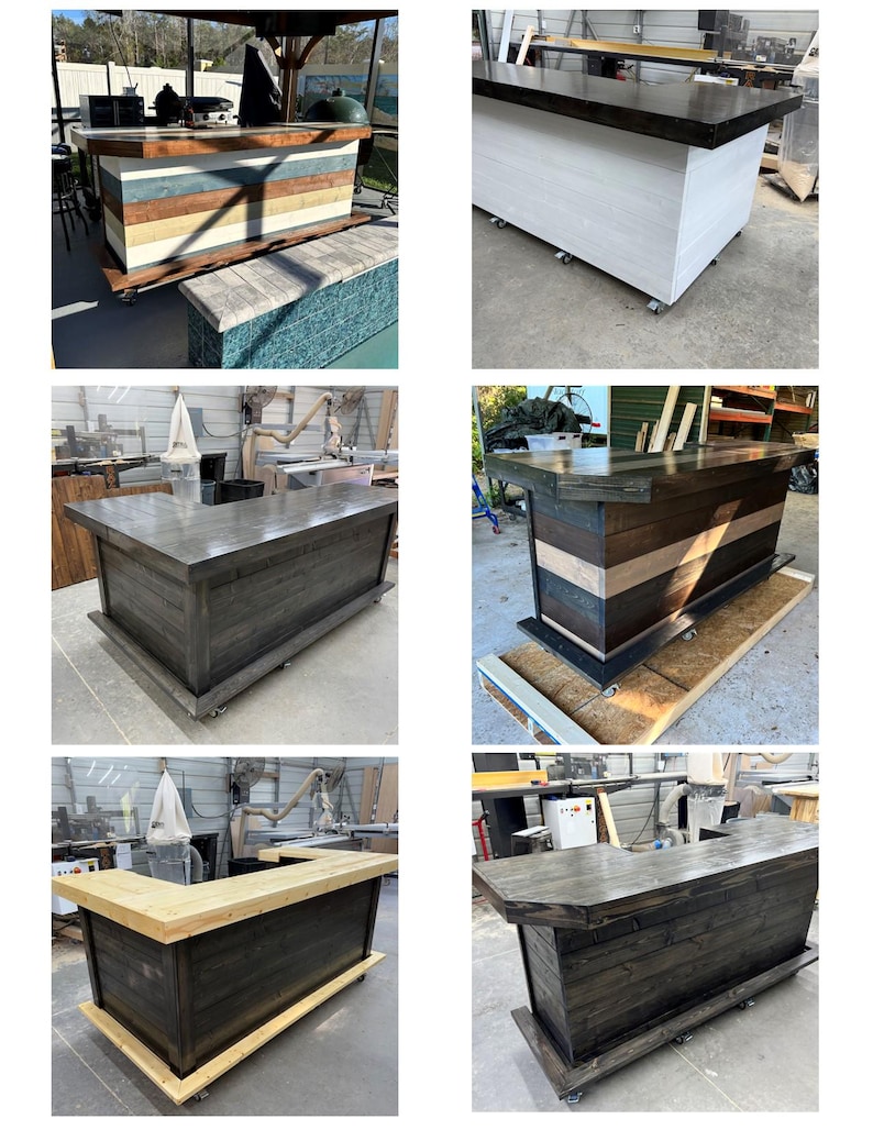 Collin L Shape Large Indoor Home Bar - Etsy