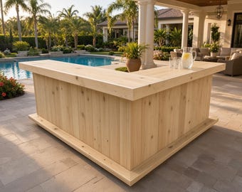 Outdoor Kitchen L Shape Medium - Home Bar