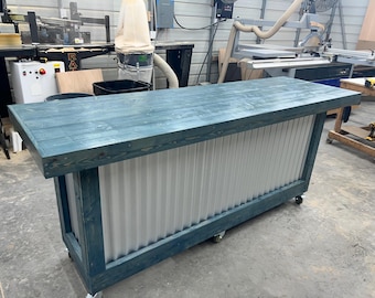 Riveria Metal Covered Patio Home Bar