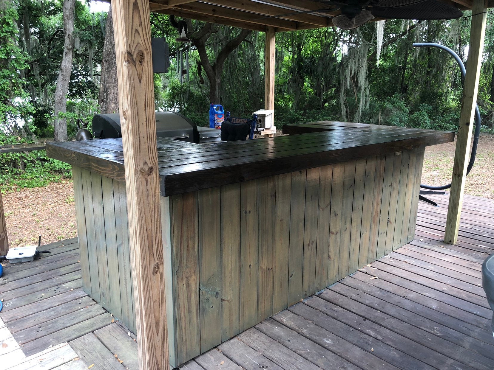 The Olive And Espresso 4 5 X 9 X 4 5 Handmade Wood Outdoor