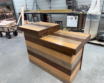 Coffee Shop Sales Counter - Plank Top with ADA drop