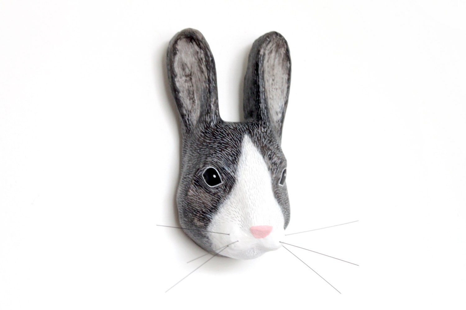 Macheanimal, Honighase, Wandhalterung Tierkopf