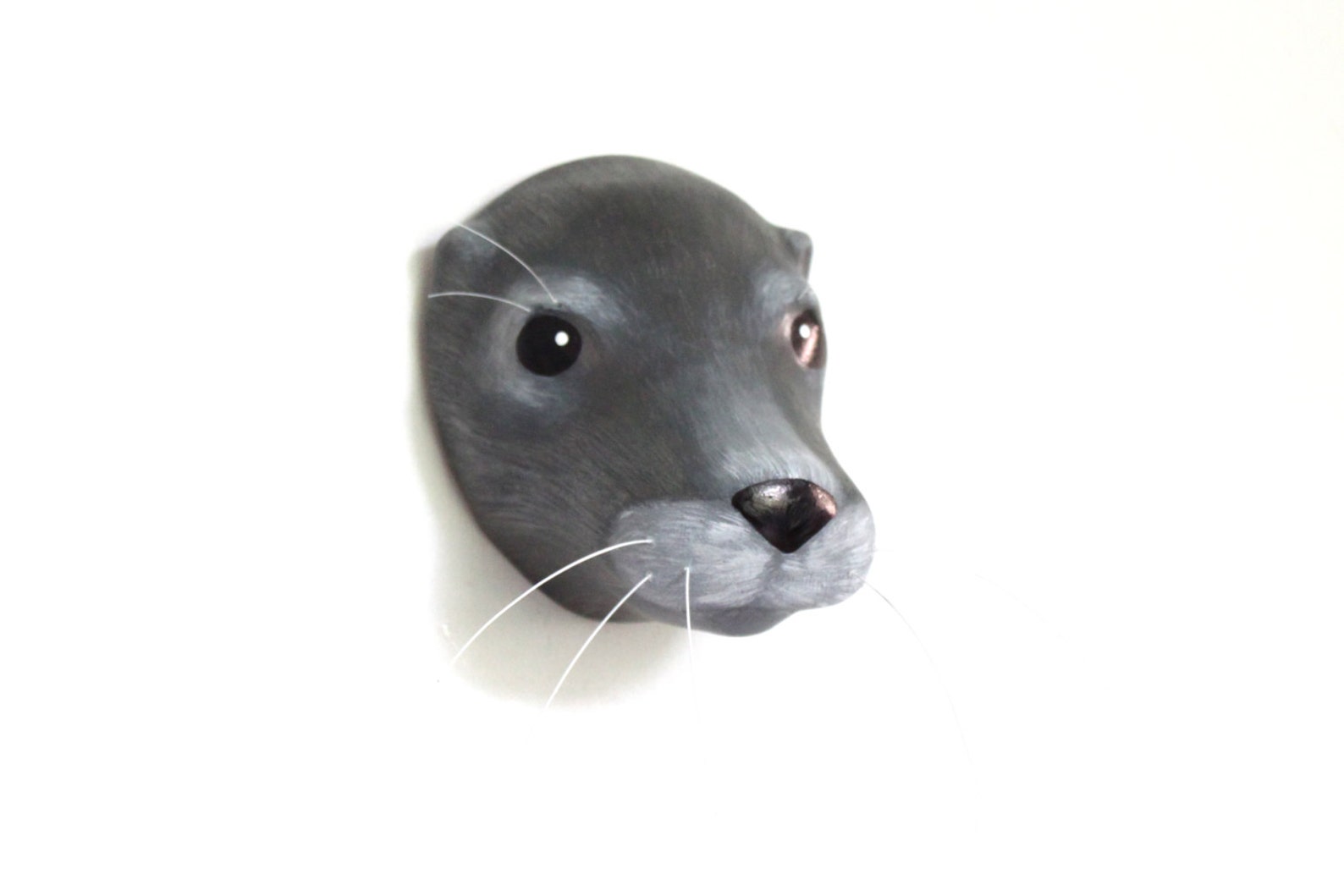 Grey Seal Paper Mache Faux Taxidermy Seal Mask Etsy