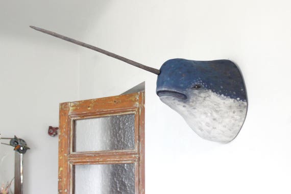 Large Narwhal Wall Mount Head Sculpture, Home, Nursery, Playroom or Hallway  Decor, Fairy Floss - Etsy
