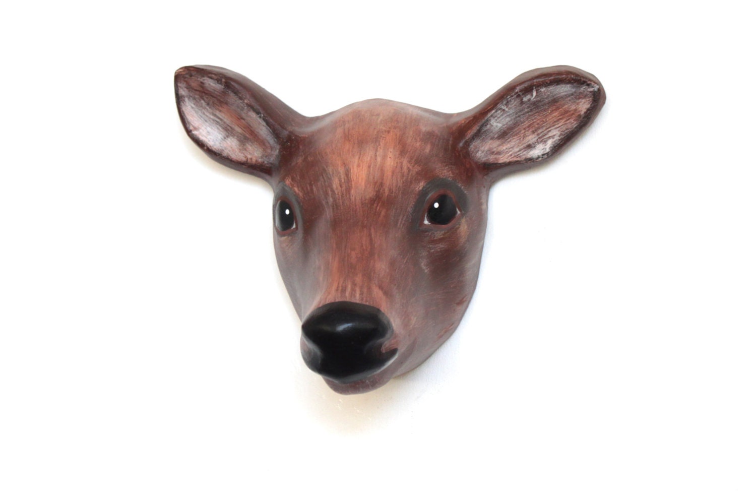 Doe deer Paper mache wall mount head sculpture ornament Etsy