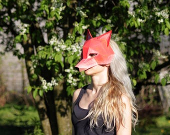 PDF Instant_Download - Fox mask / half head mask / DIY