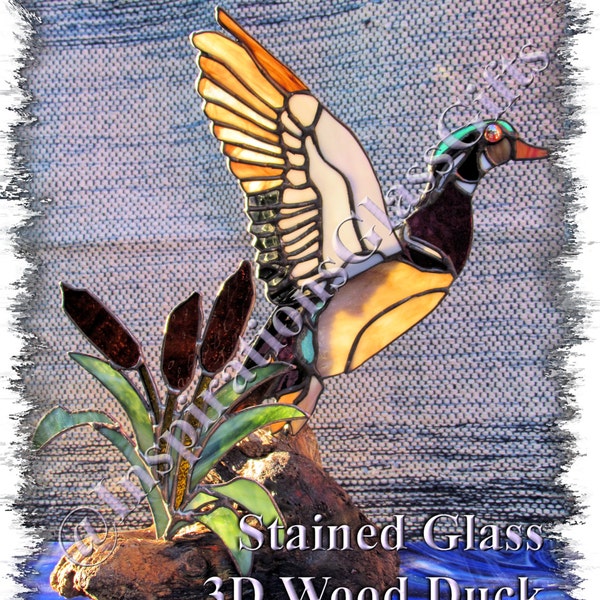 PATTERN: 3D Stained Glass Wood Duck