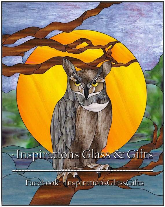 Owl Stained Glass Templates - Glass Designs