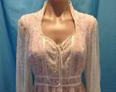 Vintage Gunne Sax Maxi Dress Boho Hippie Wedding Festival
