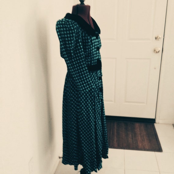 Vintage 80s does 50s Dress secretary rockabilly - image 5