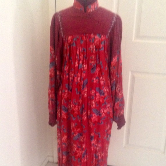 Vintage Hippie Dress Adini Phool Style Berkeley In