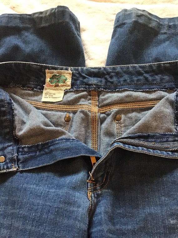 Vintage High Waisted Jeans Organically Grown Size… - image 2