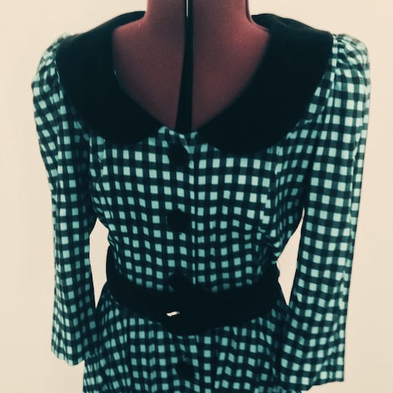 Vintage 80s does 50s Dress secretary rockabilly - image 1